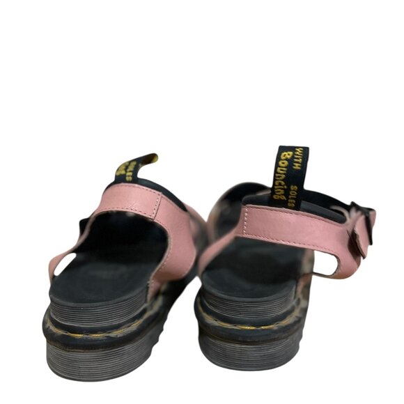 Dr. Martens Docs Blaire Leather Strap Platform Sandals - pink -Women's Size 8 - Picture 4 of 7